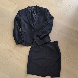 Women’s Dark Skirt Suit